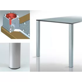 ASZTALLÁB 618 QUADRATONDA 700 SZÜRKE