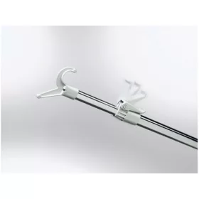   GARDRÓB SZERELVÉNY VÁLLFAEMELŐ RÚD 880/1590mm ALUMÍNIUM