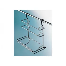   KÜLSŐ FÉMRÁCS PR 9860 FÓLIA ÉS PAPÍRTÖRLŐ TARTÓ 325×390×180 mm KRÓM