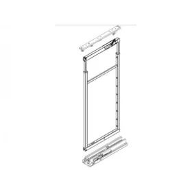   BELSŐ FÉMRÁCS CE1905 120 KG KAMRAPOLC VASALAT 1740/2200x487mm SZÜRKE