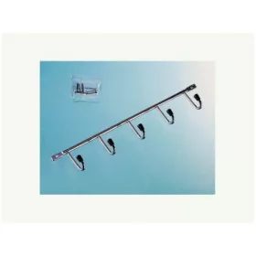   FÜRDŐSZOBAI TÁROLÓ PAG05 5 RÉSZES FOGASSOR 345×55×32 mm KRÓM