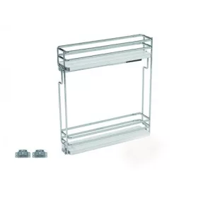   BELSŐ FÉMRÁCS ELQGM152SX BALOS OLDALLAPRA SZERELHETŐ 107×531×475mm KRÓM-FEHÉR
