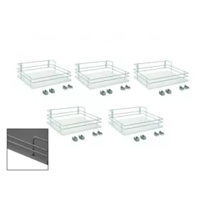 BELSŐ FÉMRÁCS CEM60CM50M VGF KOSÁRKÉSZLET ANTRACIT