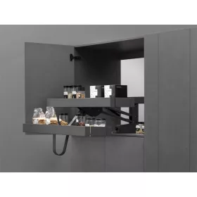   BELSŐ FÉMRÁCS LAMINA KARLO90VGM FELSŐSZEKRÉNYBŐL LENYÍLÓ POLCRENDSZER 808x598x279 mm ANTRACIT