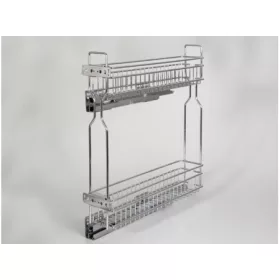  BELSŐ FÉMRÁCS HFR150 OLDALLAPRA SZERELHETŐ TELJESEN KIHÚZHATÓ CSILLAPÍTOTT POLC 111x545x468mm KRÓ