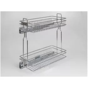   BELSŐ FÉMRÁCS HFR300 OLDALLAPRA SZERELHETŐ 220x545x468mm KRÓM
