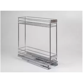   BELSŐ FÉMRÁCS 24270.200 FENÉKLAPRA SZERELHETŐ 2 RÉSZES KIHÚZHATÓ POLC 145x510x475mm KRÓM