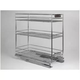   BELSŐ FÉMRÁCS 24272.300 FENÉKLAPRA SZERELHETŐ 3 RÉSZES KIHÚZHATÓ POLC 245x510x475mm KRÓM