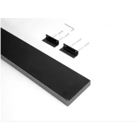   KÜLSŐ FÉMRÁCS "HORIZON BIG" FALIPOLC AKASZTÓ NÉLKÜL 900x30x100MM FEKETE