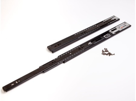 GOLYÓS FIÓKCSÚSZÓ HOME BOX HB45 COMFORT PO BLACK 45mm PUSH-OPEN 300mm TEHERB.:25kg FEKETE