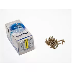   FACSAVAR REISSER 3,5x16mm ACÉL, SÁRGÍTOTT, TÖVIGMENETES 1000db/doboz
