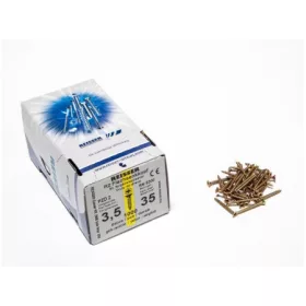   FACSAVAR REISSER 3,5x35mm ACÉL, SÁRGÍTOTT, TÖVIGMENETES 1000db/doboz