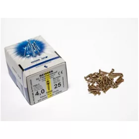   FACSAVAR REISSER 4x25mm ACÉL, SÁRGÍTOTT, TÖVIGMENETES 1000db/doboz