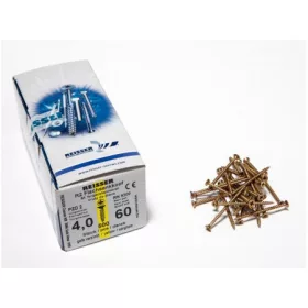   FACSAVAR REISSER 4x60mm ACÉL, SÁRGÍTOTT, TÖVIGMENETES 500db/doboz