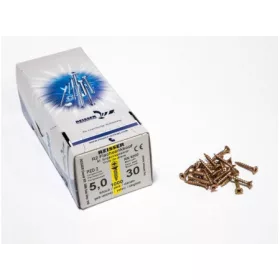   FACSAVAR REISSER 5x30mm ACÉL, SÁRGÍTOTT, TÖVIGMENETES 1000db/doboz