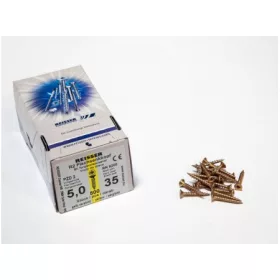   FACSAVAR REISSER 5x35mm ACÉL, SÁRGÍTOTT, TÖVIGMENETES 500db/doboz