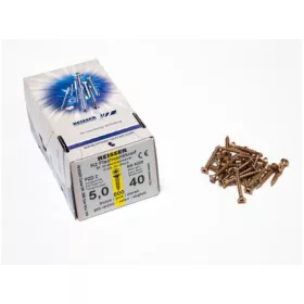   FACSAVAR REISSER 5x40mm ACÉL, SÁRGÍTOTT, TÖVIGMENETES 500db/doboz