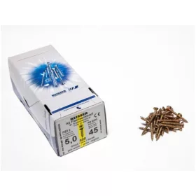   FACSAVAR REISSER 5x45mm ACÉL, SÁRGÍTOTT, TÖVIGMENETES 500db/doboz