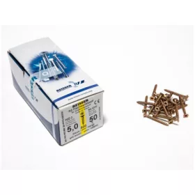   FACSAVAR REISSER 5x50mm ACÉL, SÁRGÍTOTT, TÖVIGMENETES 500db/doboz