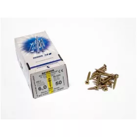   FACSAVAR REISSER 6x50mm ACÉL, SÁRGÍTOTT, TÖVIGMENETES 200db/doboz