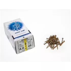   FACSAVAR REISSER 4x45mm ACÉL, SÁRGÍTOTT, RÉSZMENETES 500db/doboz