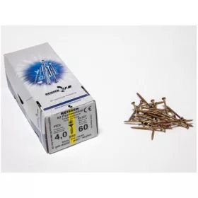   FACSAVAR REISSER 4x60mm ACÉL, SÁRGÍTOTT, RÉSZMENETES 500db/doboz