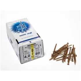   FACSAVAR REISSER 4x80mm ACÉL, SÁRGÍTOTT, RÉSZMENETES 200db/doboz