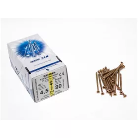  FACSAVAR REISSER 4,5x80mm ACÉL, SÁRGÍTOTT, RÉSZMENETES 200db/doboz