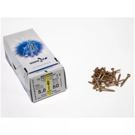   FACSAVAR REISSER 5x50mm ACÉL, SÁRGÍTOTT, RÉSZMENETES 500db/doboz