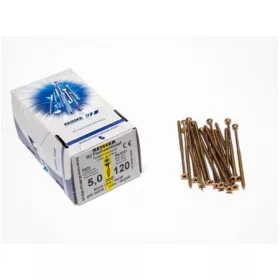   FACSAVAR REISSER 5x120mm ACÉL, SÁRGÍTOTT, RÉSZMENETES 200db/doboz