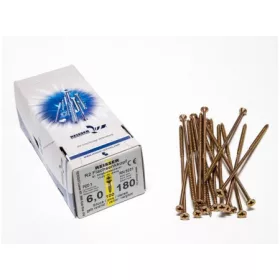   FACSAVAR REISSER 6x180mm ACÉL, SÁRGÍTOTT, RÉSZMENETES 100db/doboz