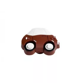 BÚTORFOGANTYÚ T507 GOMB PIROS-FEHÉR