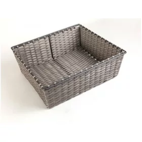   GARDRÓB SZERELVÉNY HOME BOX MŰRATTAN KOSÁR 900MM-ES, 738x150x410MM, ACÉLSZÜRKE