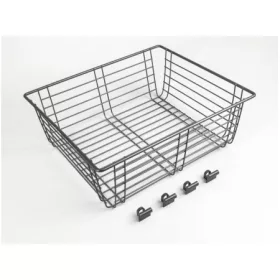   GARDRÓB SZERELVÉNY HOME BOX FÉM RÁCSKOSÁR 500MM-ES, 340x155x383MM, ACÉLSZÜRKE