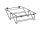 GARDRÓB SZERELVÉNY HOME BOX FÉM CIPŐKOSÁR 600MM-ES, 438x146x383MM, ACÉLSZÜRKE