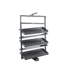   GARDRÓB SZERELVÉNY HOME BOX FORGATHATÓ CIPŐTARTÓ ÁLLVÁNY POLC x6 650x319 MM, ACÉLSZÜRKE