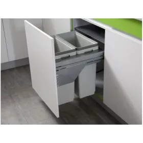   HULLADÉKGYŰJTŐ PGTM602RFG (2x36l) SZELEKTÍV 600mm-es szekrényhez SZÜRKE