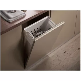   FŰRDŐSZOBAI TÁROLÓ LAB1RIBAC SZENNYESKOSÁR 40 L, 222x438x504 mm FEHÉR