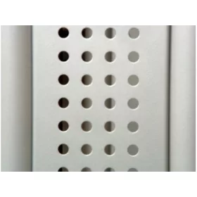   IRODAI ASZTALLÁB BETÉT CANBERRA-PECHINO 615mm RAL9006 KÖR LYUKAS ALUMÍNIUM