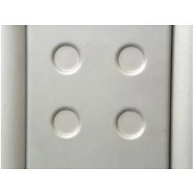   IRODAI ASZTALLÁB BETÉT TOKYO 582mm RAL9006 KÖRMINTÁS ALUMÍNIUM
