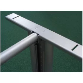   IRODAI ASZTALLÁB ÁTKÖTŐELEM CSÖVES 1800mm RAL9006 ALUMÍNIUM