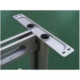   IRODAI ASZTALLÁB ÁTKÖTŐELEM KÁBELCSATORNÁS 1800mm RAL9006 ALUMÍNIUM