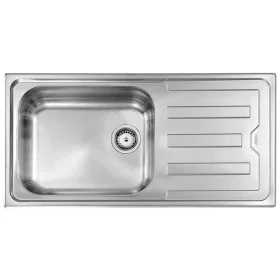 CM MOSOGATÓ CRISTAL 1 MEDENCE+CSEPEGTETŐ 1000x500mm ACÉL