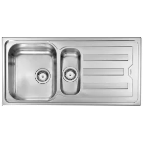   CM MOSOGATÓ CRISTAL 1,5 MEDENCE+CSEPEGTETŐ 1000x500mm ACÉL