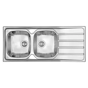   CM MOSOGATÓ UNIVERSAL 2 MEDENCE+CSEPEGTETŐ 1160x500mm ACÉL