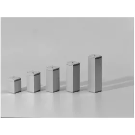 FÉM DESIGN LÁB 19306 40X40X100mm ALUMÍNIUM