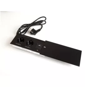   IRODABÚTOR TARTOZÉKOK KONNEKTOR ELOSZTÓ MODULBOX III - 3x230V MATT FEKETE